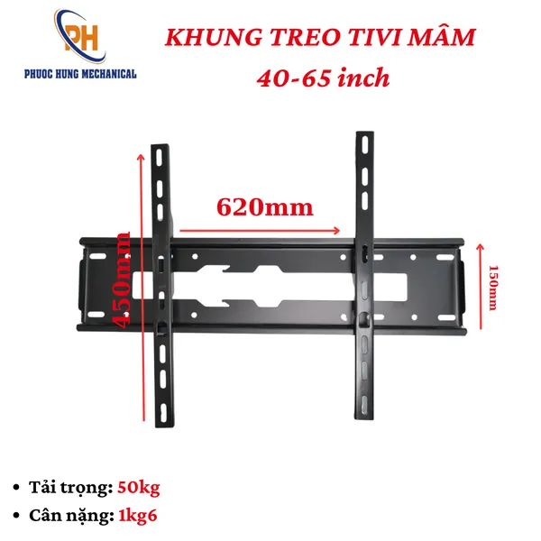 Khung Treo Tivi Mâm 40–65 Inch