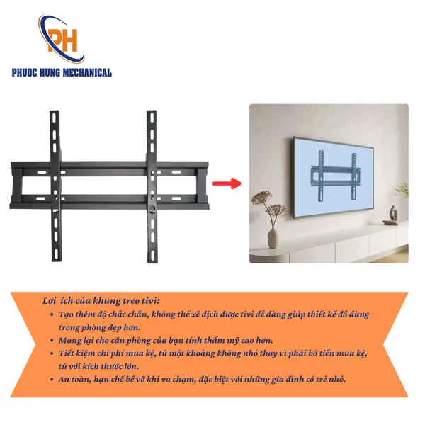 Khung Treo Tivi Lắp Ráp 40–65 Inch