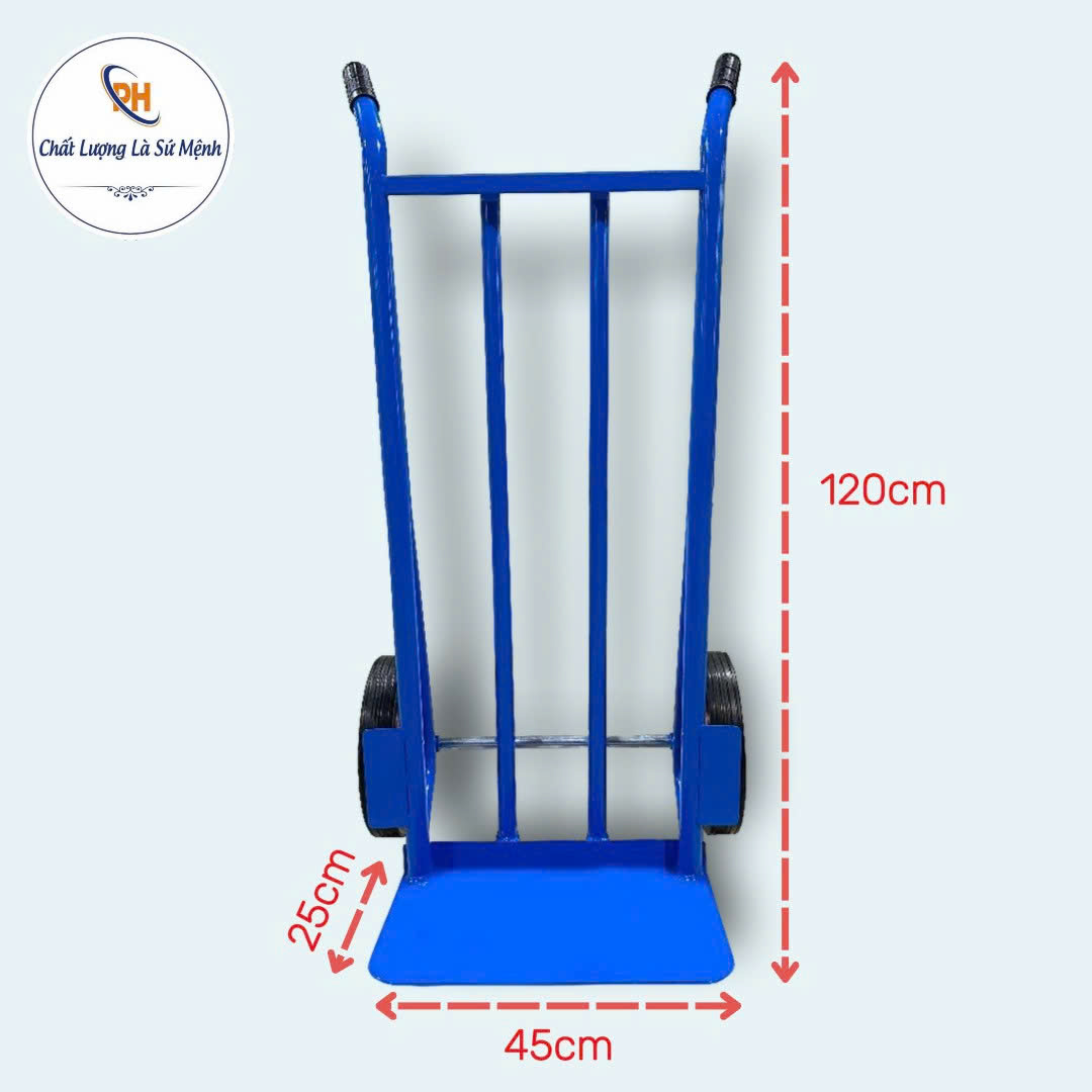 Xe đẩy hàng 2 bánh 300kg khung thép dày – bánh lớn đẩy nhẹ Xe đẩy hàng 2 bánh 300kg khung thép dày – bánh lớn đẩy nhẹ