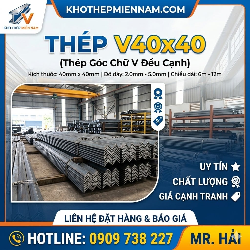 báo giá thép V40 giá tốt nhất