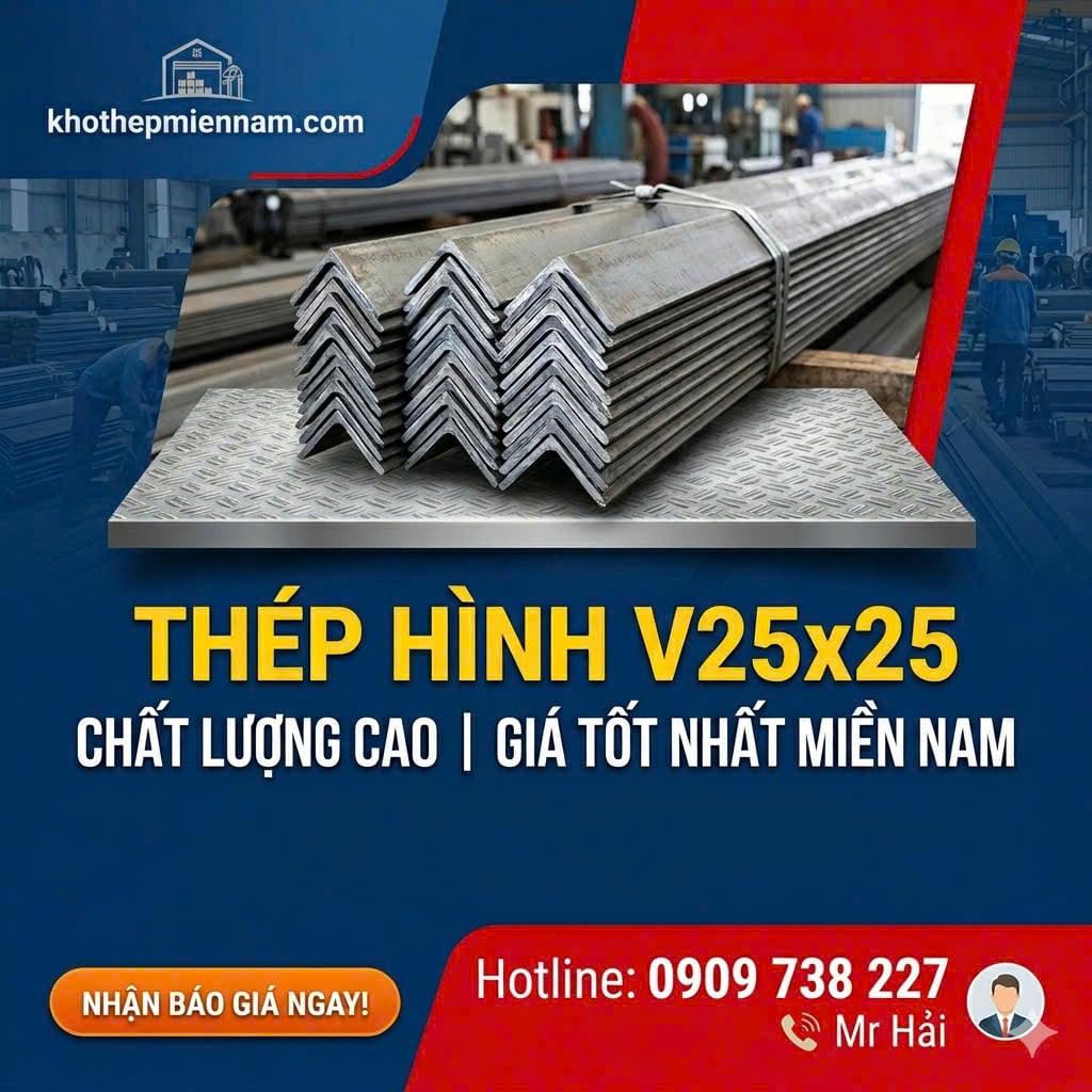 trọng lượng và quy cách sắt v25