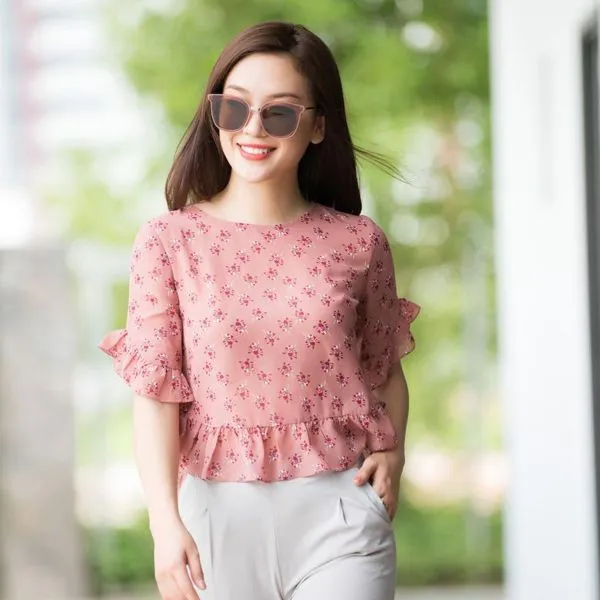 Áo sơ mi họa tiết hoa