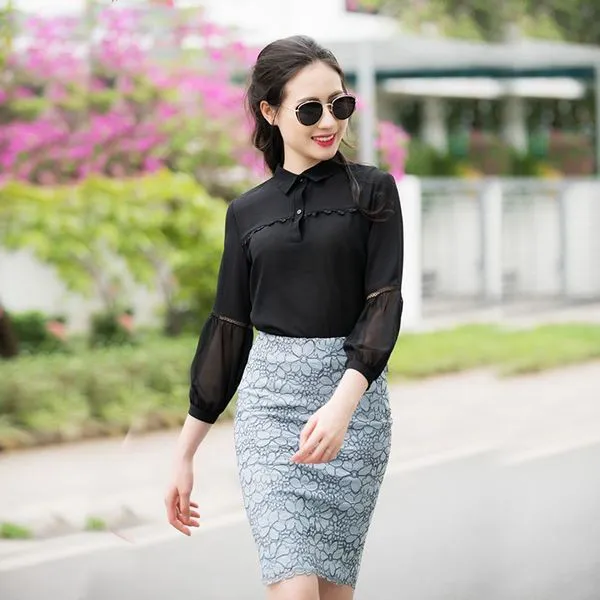 Chân váy dáng váy chữ A