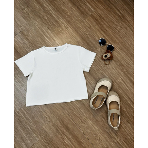 Set áo thun cotton phối hai dây tơ dáng xòe tiểu thư thanh lịch - 098
