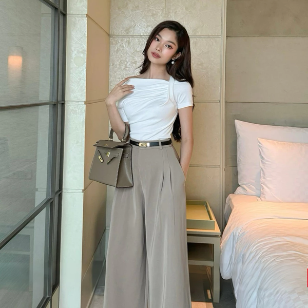 Quần Tây Ống Rộng Nữ Gold Nhật Loại 1 - Tôn Dáng, Không Nhăn - 001