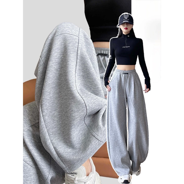 Quần dài harem ống rộng chất nỉ 2 da cao cấp đứng form chống nhăn  - 135