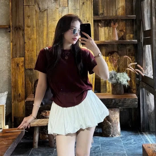 Chân váy bí bồng bềnh vải dù cao cấp kèm quần lót trong năng động - 060