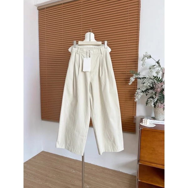 Quần harem kaki phối lưng thun ống rộng cạp cao tôn dáng (Chất xịn - Ảnh Thật) - 144