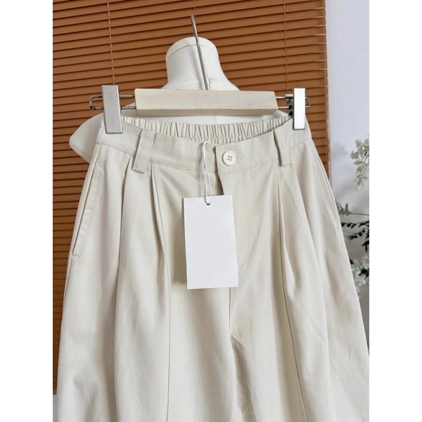 Quần harem kaki phối lưng thun ống rộng cạp cao tôn dáng (Chất xịn - Ảnh Thật) - 144