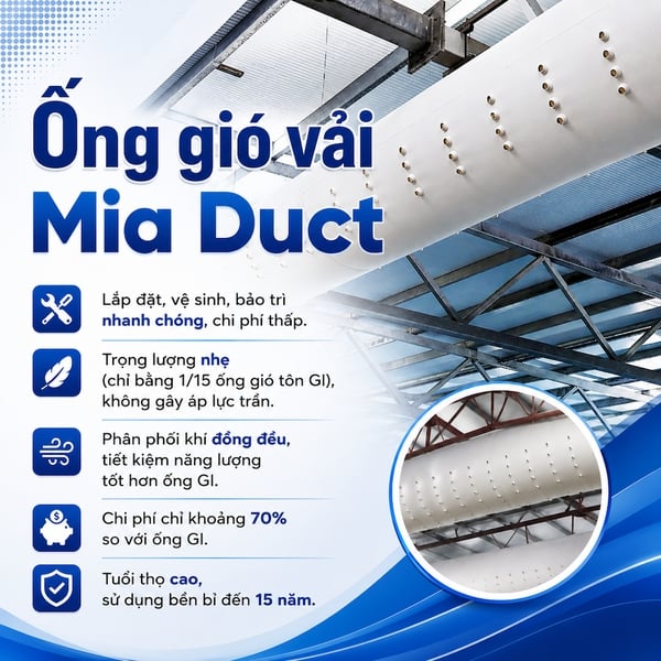 Ống Gió Vải Fabric Air Duct