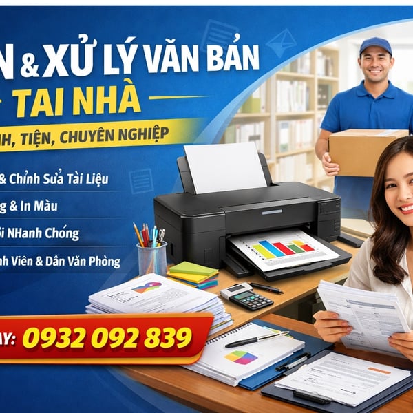 In Ấn & Xử Lý Văn Bản Tại Nhà