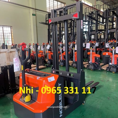 Xe nâng điện cao nâng pallet 2 mặt 