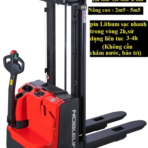 Xe nâng điện cao Noblelift PSE12N đi bộ lái