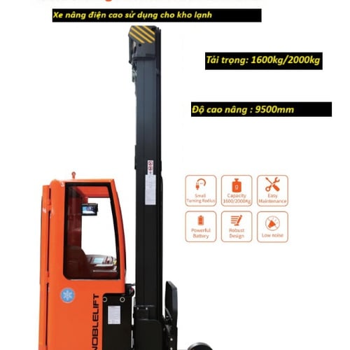 Xe nâng điện dùng trong kho lạnh
