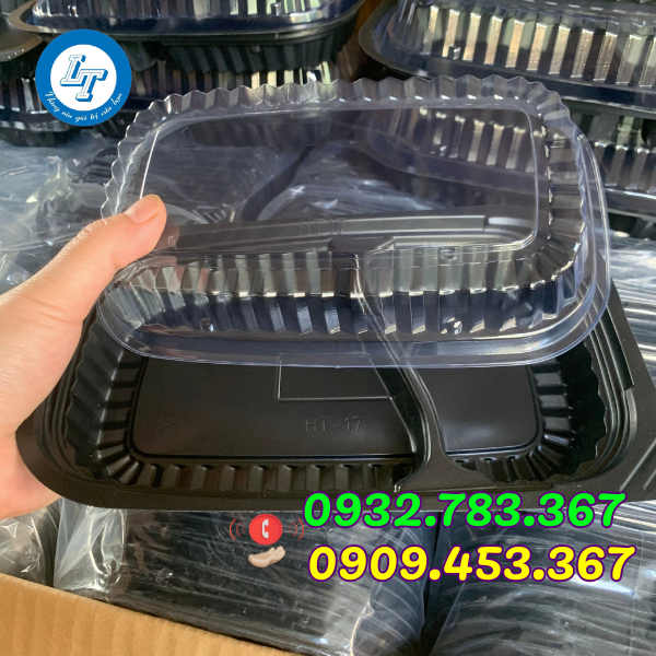 MUA HỘP NHỰA ĐẾ ĐEN 1 NGĂN, 2 NGĂN, 3 NGĂN, 4 NGĂN Ở ĐÂU GIÁ RẺ? hộp nhựa đế đen HT17 2 NGĂN