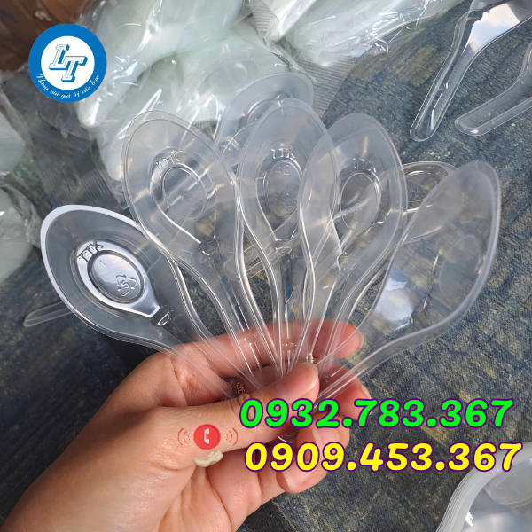 MUỖNG NHỰA DÙNG 1 LẦN NHIỀU LOẠI GIÁ SỈ RẺ muỗng nhựa trong cán ngắn ăn cơm, canh