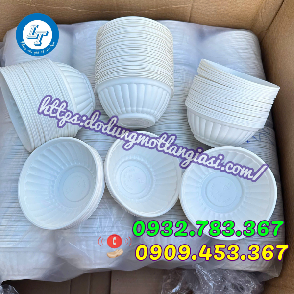 CHÉN NHỰA, BÁT NHỰA DÙNG 1 LẦN GIÁ SỈ chén nhựa đục 302