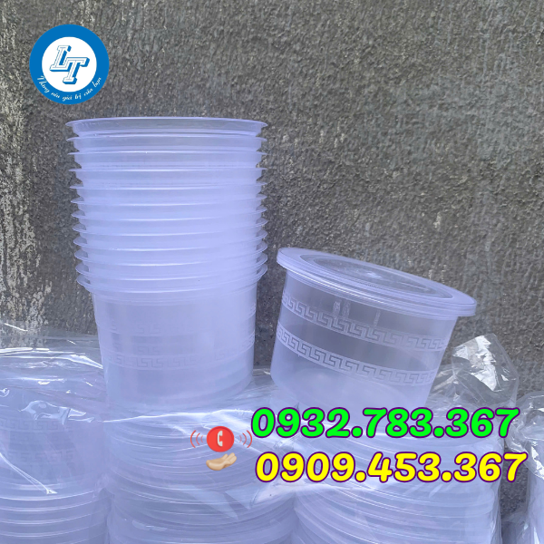HỘP NHỰA TRÒN CÓ NẮP DÙNG 1 LẦN HỘP NHỰA TRÒN CÓ NẮP DÙNG 1 LẦN