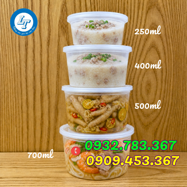 Thố nhựa tròn dùng 1 lần Thố nhựa tròn dùng 1 lần