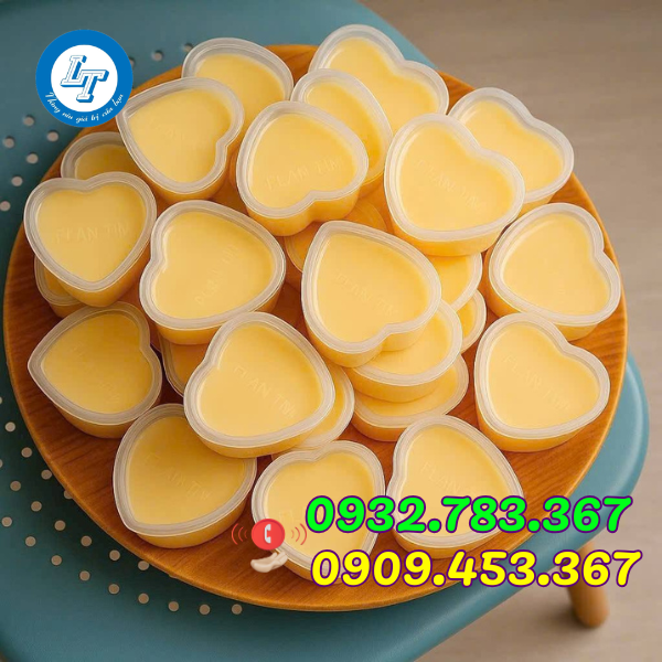 BỎ SỈ HỦ NHỰA LÀM BÁNH FLAN TẠI TPHCM hủ đựng bánh flan tim