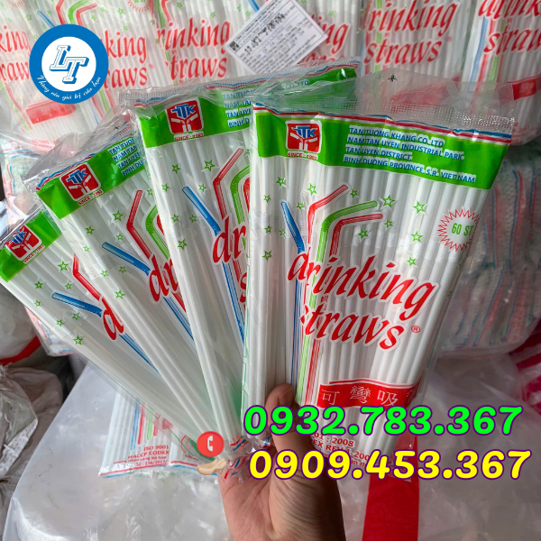NHẬP SỈ ỐNG HÚT NHỰA CÁC LOẠI GIÁ TẠI XƯỞNG ống hút cong màu trắng sữa