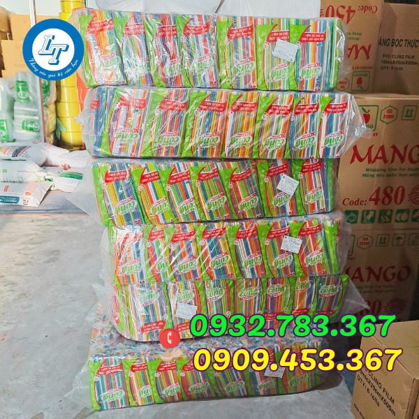 NHẬP SỈ ỐNG HÚT NHỰA CÁC LOẠI GIÁ TẠI XƯỞNG ống hút cong nhiều màu