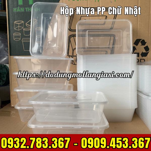 HỘP NHỰA PP CHỮ NHẬT