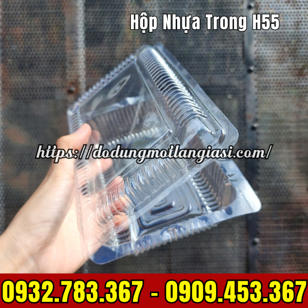 HỘP NHỰA TRONG H55