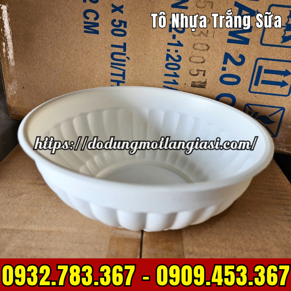 TÔ NHỰA TRẮNG SỮA DÙNG 1 LẦN