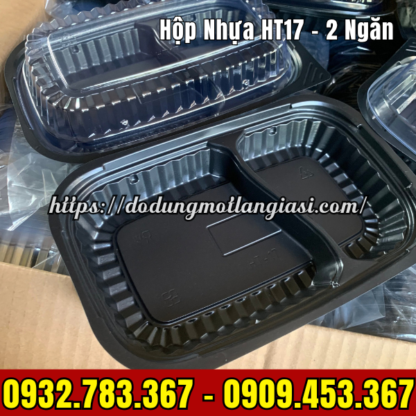 HỘP NHỰA HT17 -  2 NGĂN