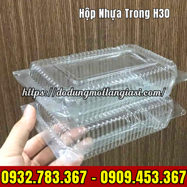 HỘP NHỰA TRONG H30
