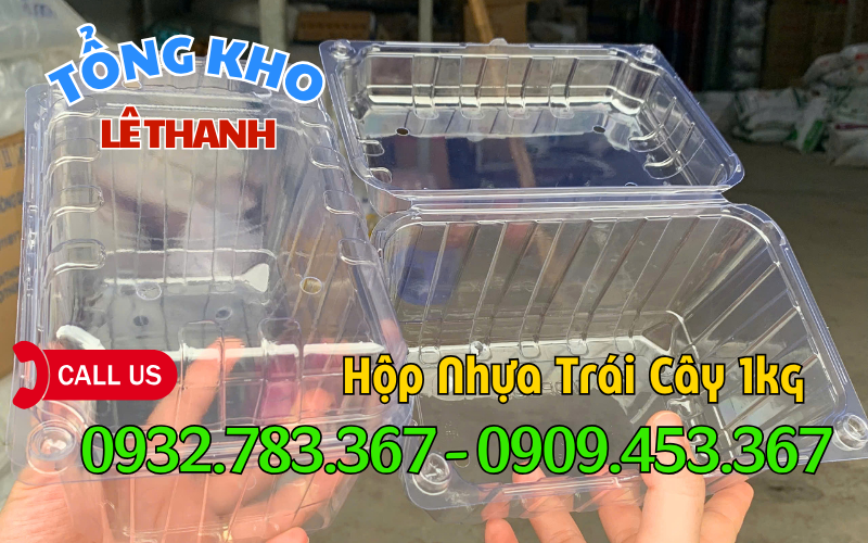 HỘP NHỰA ĐỰNG TRÁI CÂY 500G; 1KG GIÁ SỈ