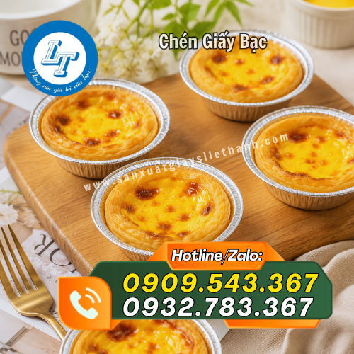 chén giấy bạc làm bánh chén giấy bạc làm bánh