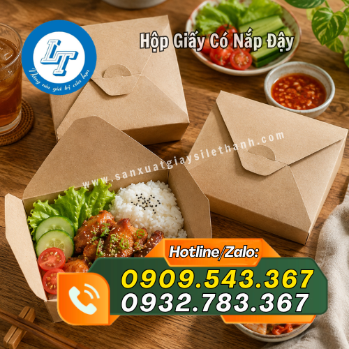 cung cấp hộp giấy có nắp đựng thức ăn giá rẻ cung cấp hộp giấy có nắp đựng thức ăn giá rẻ