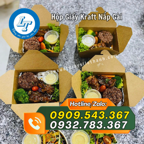 cung cấp hộp giấy kraft nắp gài đựng thức ăn giá sỉ rẻ cung cấp hộp giấy kraft nắp gài đựng thức ăn giá sỉ rẻ