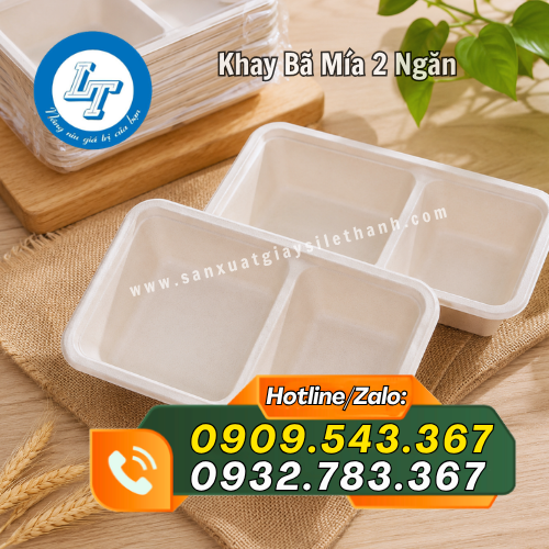 cung cấp khay bã mía 2 ngăn giá sỉ rẻ chất lượng cung cấp khay bã mía 2 ngăn giá sỉ rẻ chất lượng