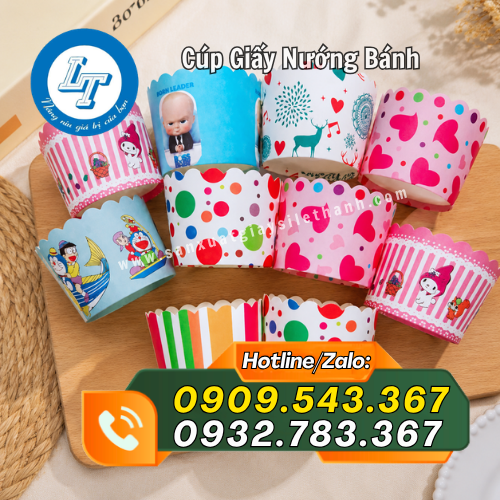 cúp giấy nướng bánh nhiều họa tiết bắt mắt cúp giấy nướng bánh nhiều họa tiết bắt mắt
