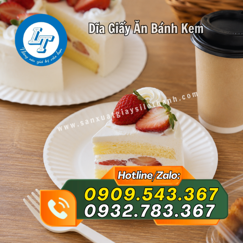 dĩa giấy ăn bánh kem tiện dụng dĩa giấy ăn bánh kem tiện dụng