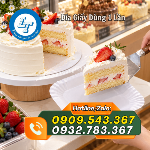 dĩa giấy dùng 1 lần ăn bánh kem dĩa giấy dùng 1 lần ăn bánh kem