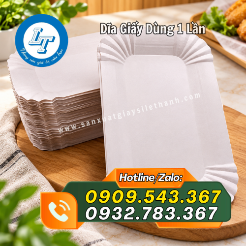 dĩa giấy dùng 1 lần tiện dụng dĩa giấy dùng 1 lần tiện dụng
