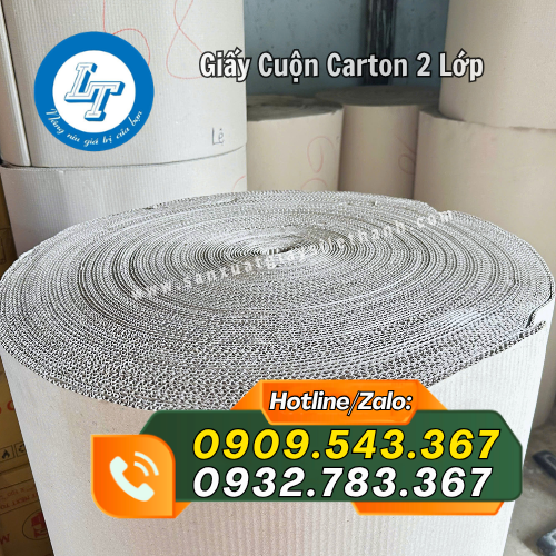 giấy cuộn carton 2 lớp đóng cuộn giấy cuộn carton 2 lớp đóng cuộn