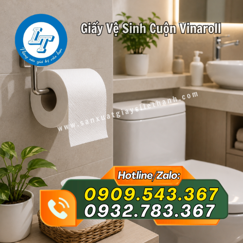 giấy cuộn Vinaroll dùng tại nhà vệ sinh giấy cuộn Vinaroll dùng tại nhà vệ sinh
