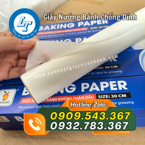 giấy nến nướng bánh không thấm dầu giấy nến nướng bánh không thấm dầu