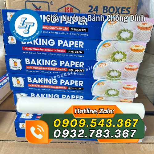 giấy nướng bánh chống dính dạng cuộn giấy nướng bánh chống dính dạng cuộn