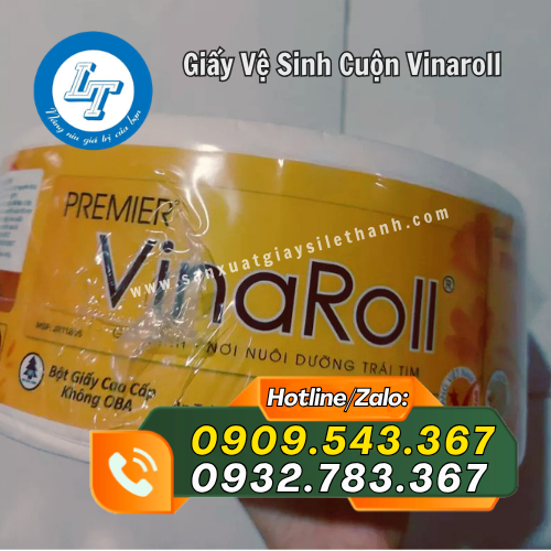 giấy vệ sinh cuộn lớn Vinaroll giá sỉ giấy vệ sinh cuộn lớn Vinaroll giá sỉ