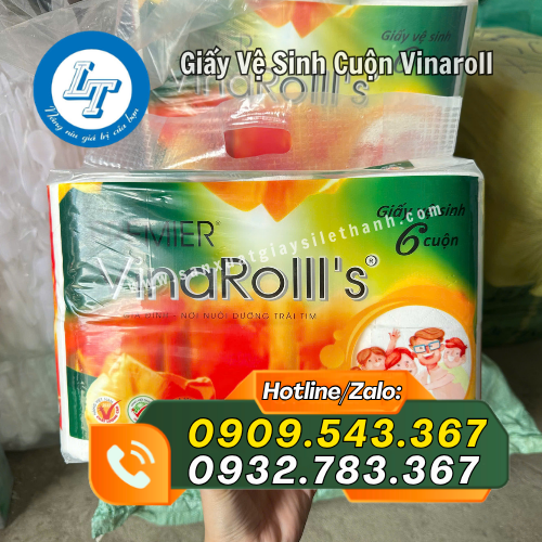 giấy vệ sinh cuộn Vinaroll giá sỉ giấy vệ sinh cuộn Vinaroll giá sỉ