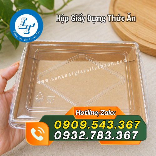hộp giấy giá sỉ đựng thức ăn hộp giấy giá sỉ đựng thức ăn