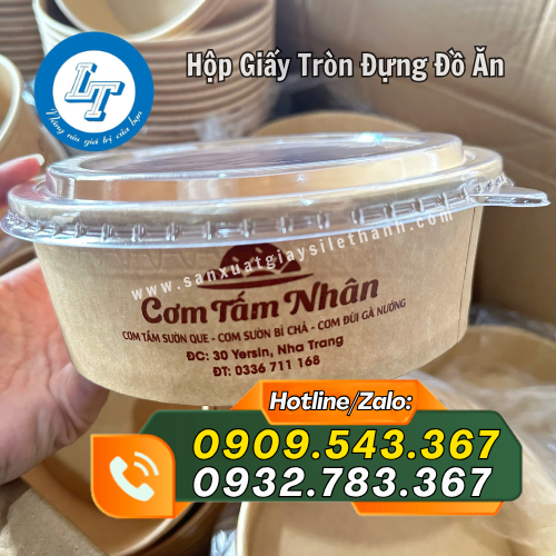 hộp giấy tròn tô giấy in logo thương hiệu hộp giấy tròn tô giấy in logo thương hiệu