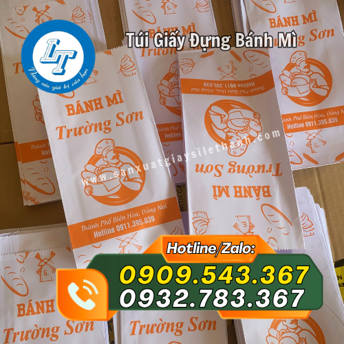 in logo lên túi giấy bánh mì in logo lên túi giấy bánh mì