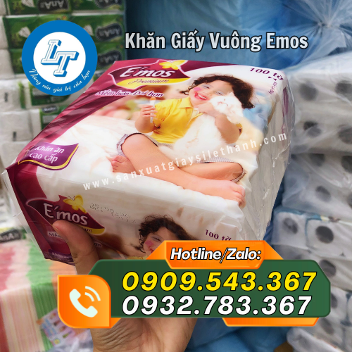 khăn giấy vuông emos đóng bịch khăn giấy vuông emos đóng bịch